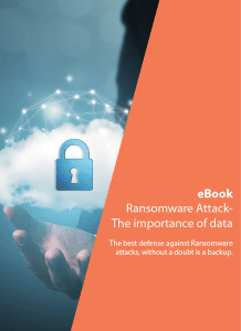 eBook – Ransomware Attack – The importance of data backup