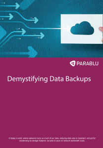 Demystifying Data Backups