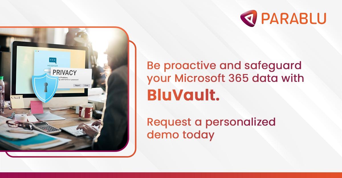 Microsoft 365 data with BluVault
