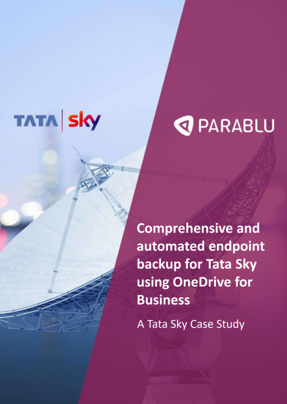 Endpoint backup for Tata play using OneDrive for Business Endpoint backup for Tata play using OneDrive for Business